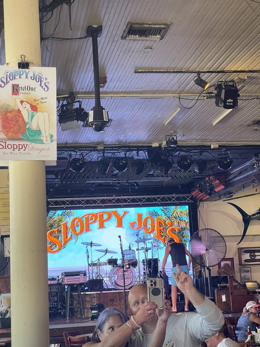 MyersKurt's tweet photo. At Sloppy Joe’s in Key West https://t.co/eZtoEtoOeA