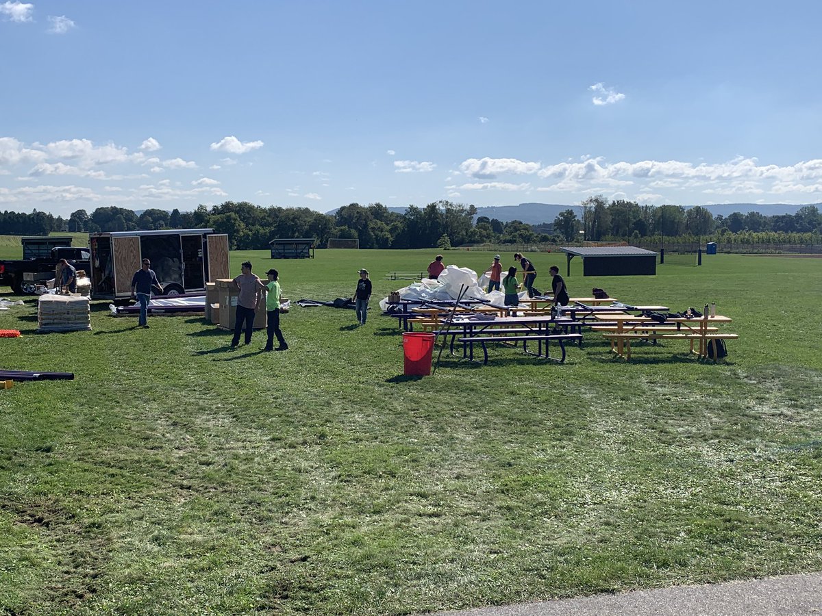 jamesbialasik's tweet photo. Some great experiential learning at SGI today during day 1 of our community playground build! Our students are pretty incredible, running a laser transit, levels, assembling equipment and mixing concrete. And they are just hard workers! #redefiningrural https://t.co/m4PilaLEMV