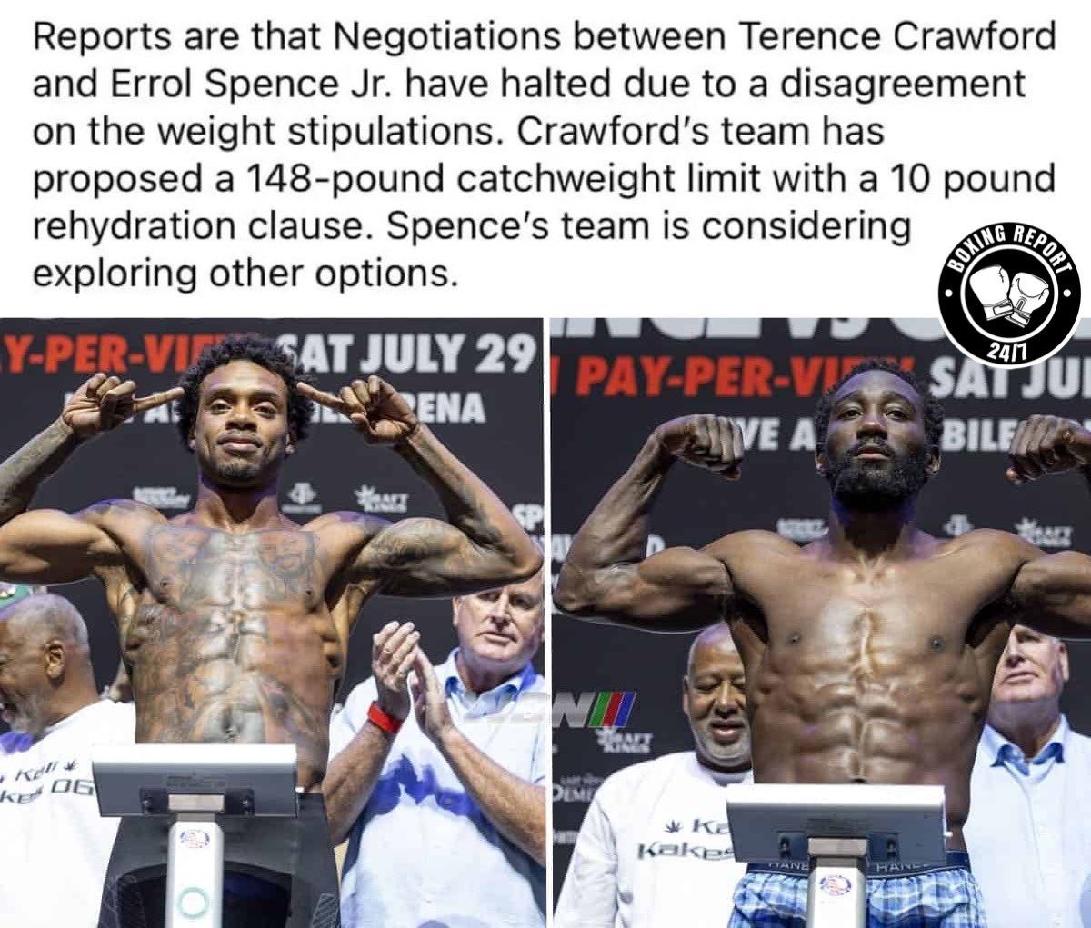 Boxingreport247's tweet photo. π€·π½ββοΈ Maybe there wonβt be a rematch, and maybe a rematch isnβt needed cos it was a one sided fight βοΈ
#TerenceCrawford #ErrolSpence #ErrolSpenceJr #SpenceCrawford #BudCrawford #Boxing #Boxe #Boxen #Boxeo #BoxingReport247 https://t.co/5QfRdBrNGq