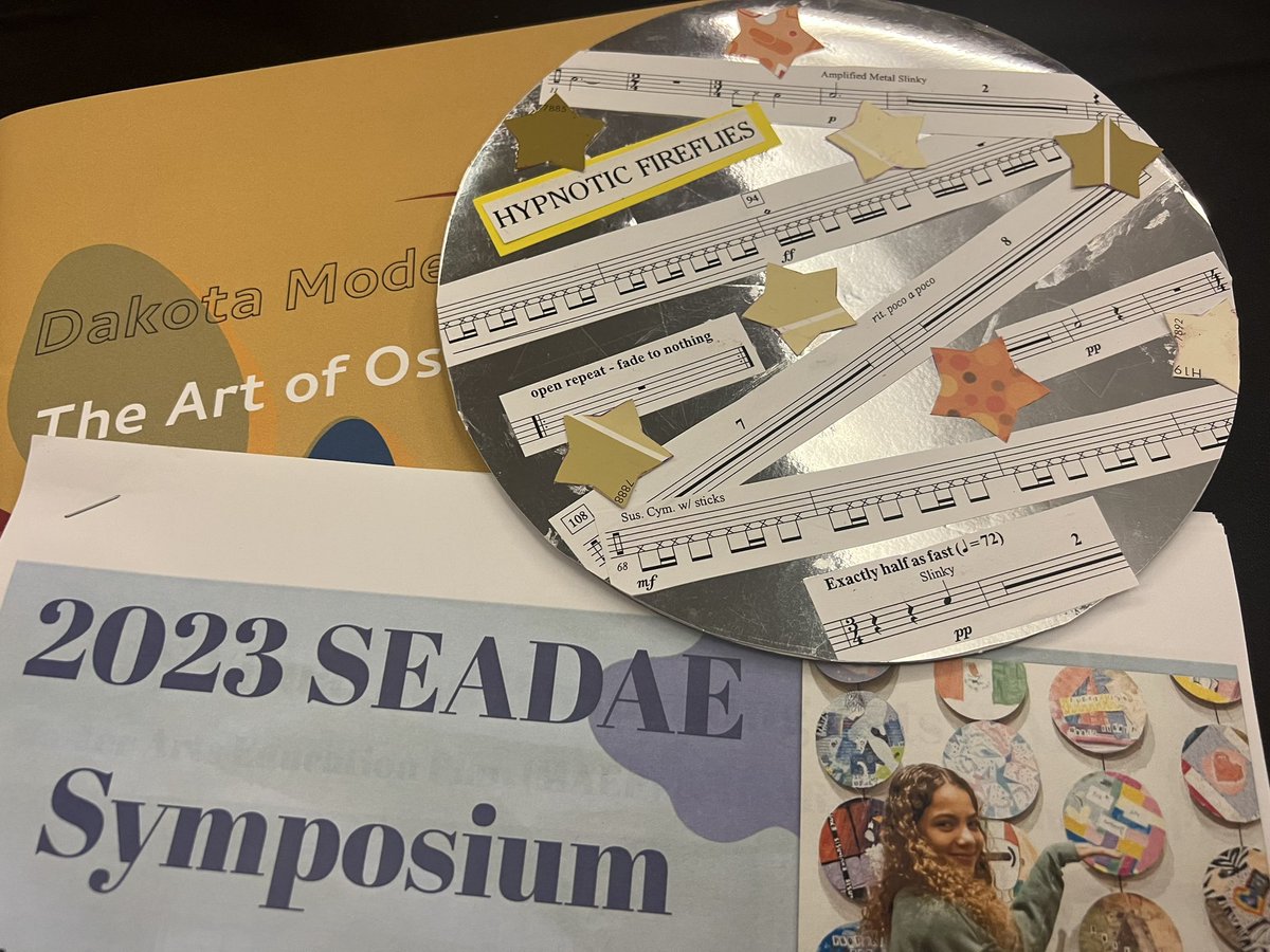 Enjoyed an afternoon of art making as we learned about collaborative art opportunities from local Visual Arts teachers and the Portland Art Museum! @_SEADAE