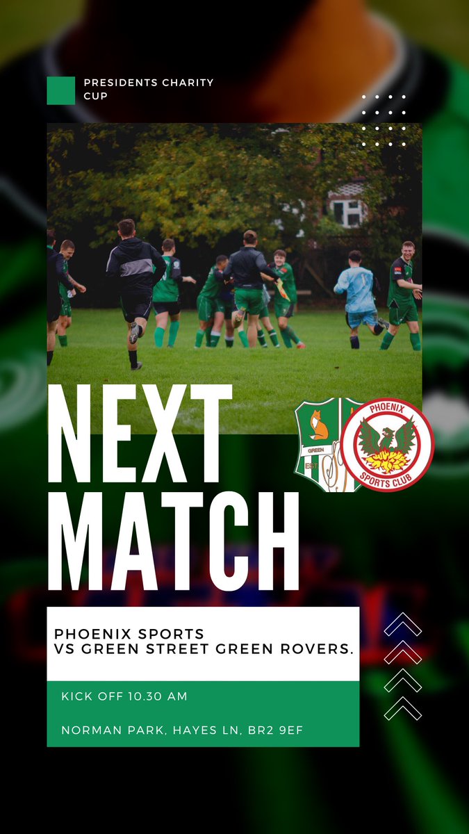 Sunday we take on Green Street Green Rovers in the President Charity Cup.

UTP💚