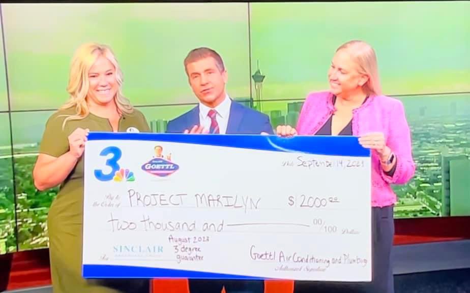 Yesterday we joined <a href="/News3LV/">KSNV News 3 Las Vegas</a> to receive a lovely $2,000 donation from <a href="/GoettlAir/">Goettl AC & Plumbing</a>.

This was part of their 3 degree guarantee! Great job with your forecasts <a href="/BillBellis/">Bill Bellis</a>.

#endperiodpoverty #period #periodposse #endperiodshame #marilyn 

<a href="/jenpbradley/">JB Public Relations, Jennifer Bennett - PR</a> <a href="/periodsupplies/">Alliance for Period Supplies</a> <a href="/nicolerey_lv/">Nicole Reynolds</a>