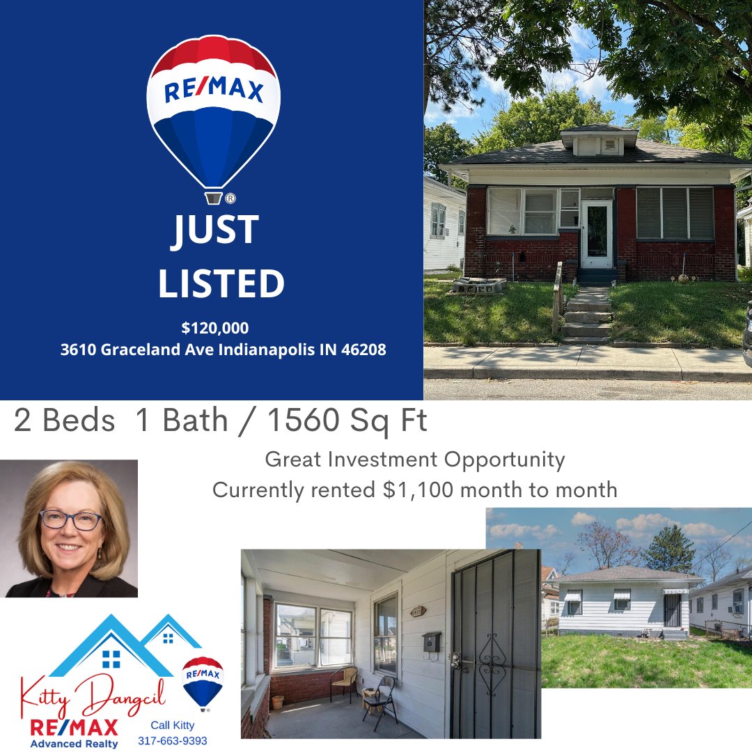 KittyDRealty's tweet photo. Just listed!!! Great Investment Opportunity. Currently rented at $1,100 month to month. Call me for a showing! 317-663-9393 
https://t.co/LlvWSQnYKL

#soldbykittydangcil #RemaxAdvanced  #investmentindianapolis #indianapolisrealtor #indyhouseforsale #indyrealestate https://t.co/x2e4Jlallt