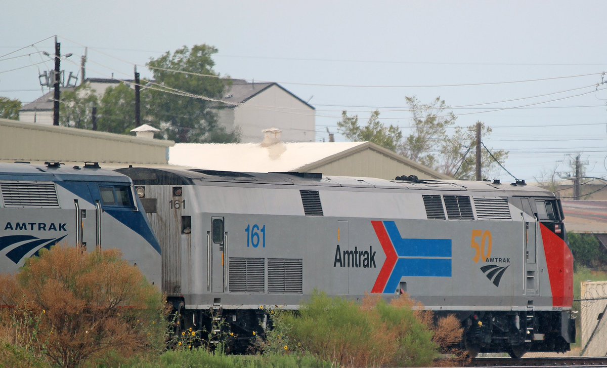 Caught @Amtrak Sunset Limited rolling through Houston today.