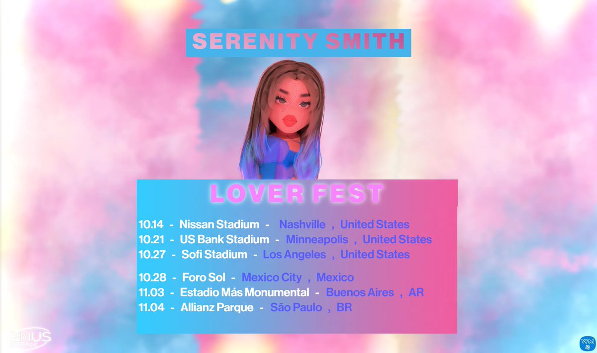 SERENITYSMlTH's tweet photo. I’m so happy to announce I will be going on tour with my album “Lover” this has been a long time coming and I cannot wait for you guys to see it  !

This time I am bringing my incredible opening acts :

Avani Cameron
William Graham
@AdkinsAvaUV 
Lilith Diamandis

See you there 🫶🏼 https://t.co/lFG0YSwSml
