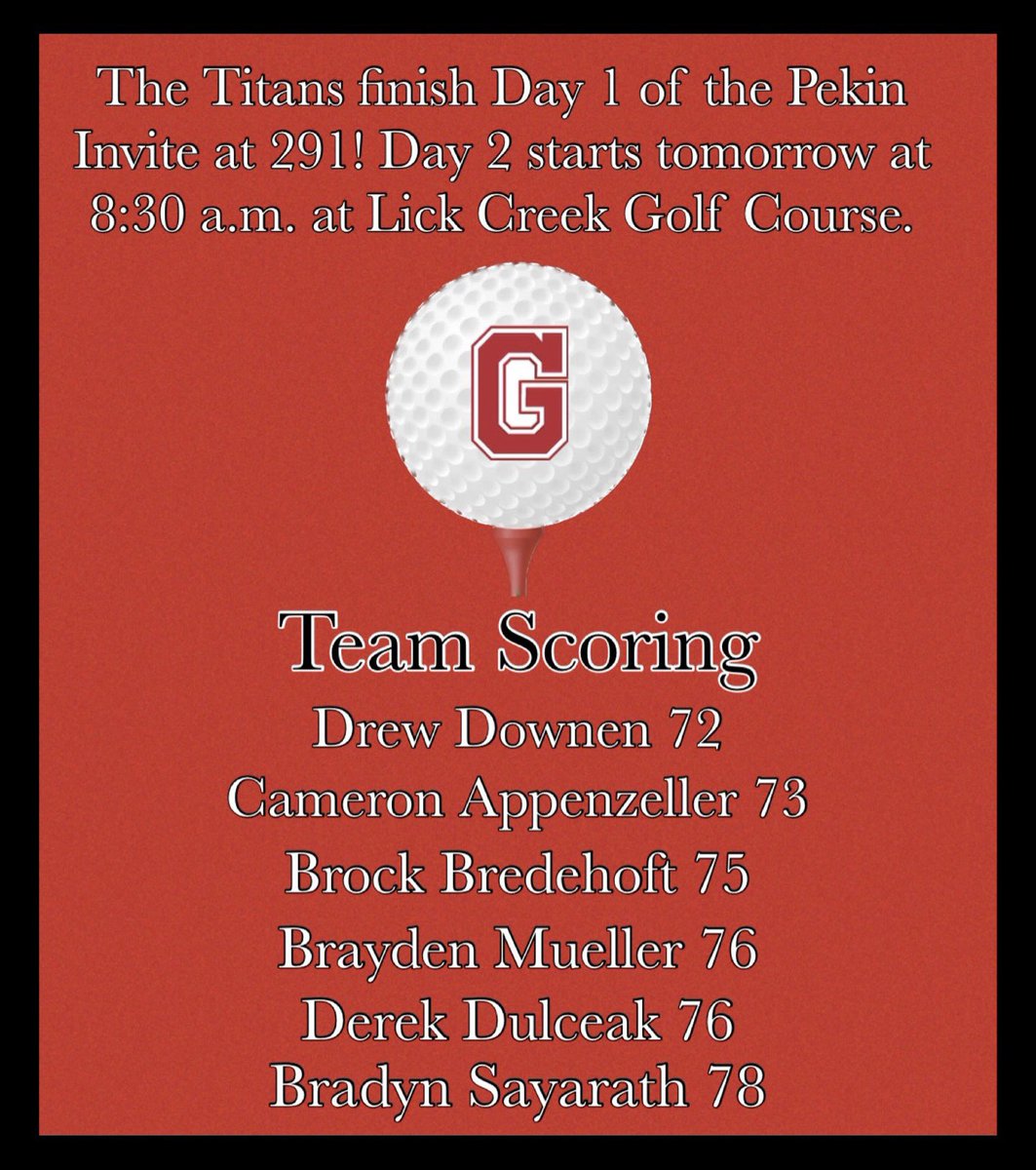GTBoysGolf's tweet photo. Way to go, Titans! Keep working! ⛳️💪🏼 https://t.co/kHe2q2fdYp