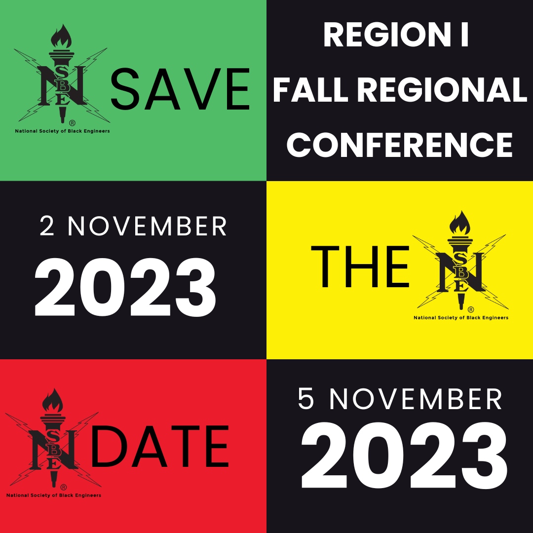 Hey Region 1 Fam! 🎉👋🏾⁠
⁠
Please give us a drumroll🥁🥁 for Fall Regional Conference 2023! Don't forget to SAVE THE DATES November 2nd-5th🙌🏾 More information will be coming soon!!⁠
⁠
#RInsbe #NSBE #Region1 #OneFiyah #BlackExcellence
