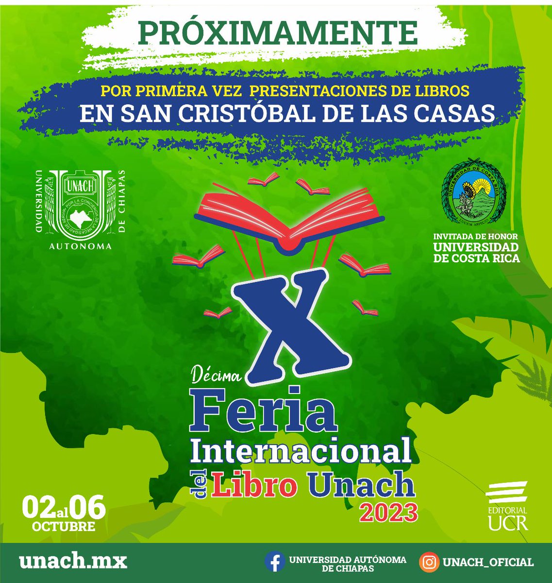 comunica_unach's tweet photo. ¡Atención San Cristóbal de las Casas! Les invitamosa ser parte de las presentaciones de libros que formarán parte de la FIL UNACH 2023 en su hermosa ciudad.  ¡Los esperamos con los libros abiertos! #FILUNACH2023 #Lectura #SanCristóbalDeLasCasas https://t.co/pvmjsQzE2Z