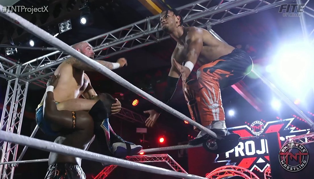 MikeGuylee's tweet photo. TNT Ultra X Title Match

Man Like DeReiss vs. Leon Slater vs. Robbie X vs. Scotty Rawk vs. Starboy Charlie

What a absolut fantastic main event! This Ultra X Match was 🔥! This incredible show really ends up with a bang!

What a fab start for the GCW European tour!

#TNTProjectX https://t.co/5zREm8Fvku