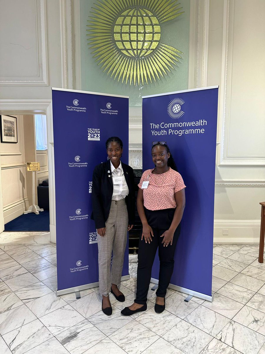 Founder @riannapatterson alongside youth representative at the Commonwealth Youth Ministers Meetings & Commonwealth Expo in London.