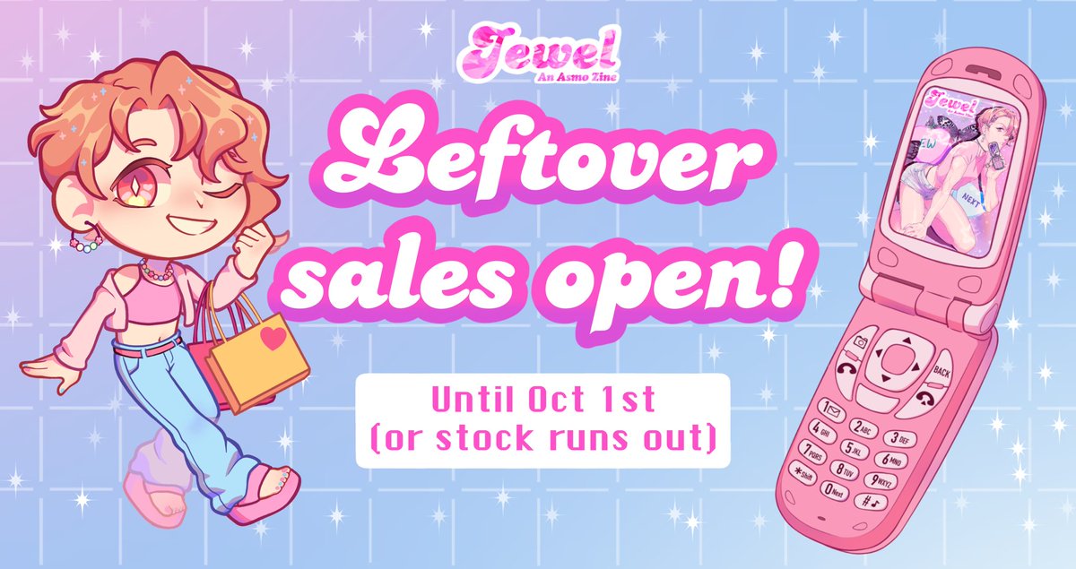 🌷📰 Attention all Devildom citizens! The leftover sales for Jewel are now OPEN! Did you miss our preorders? Do not worry, you can still get our beautiful zine and merch dedicated to the one and only Asmodeus! 💎 🛍️ asmozine.bigcartel.com