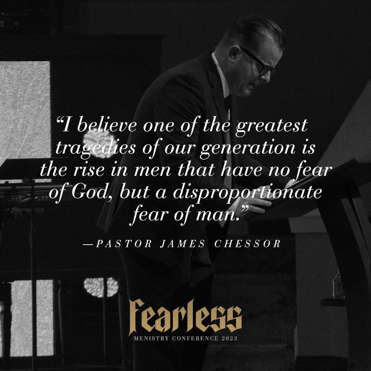 “I am declaring to this group of men tonight, that if you don’t have a healthy, biblical fear of God, you need to get it tonight!” 🔥 #ALJCMenistry23 #Fearless