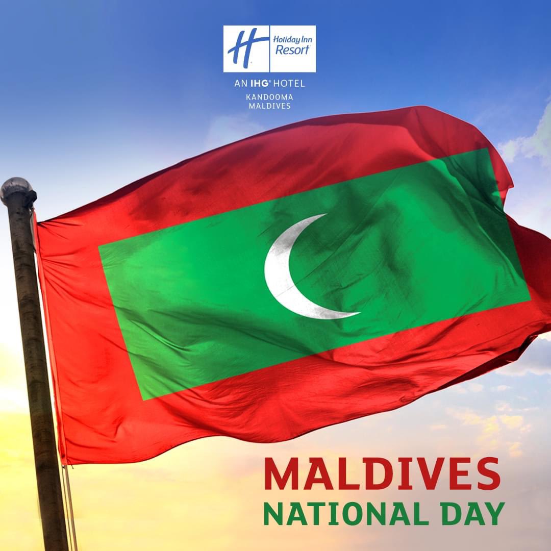 Wishing the wonderful people and nation of Maldives a happy national day!