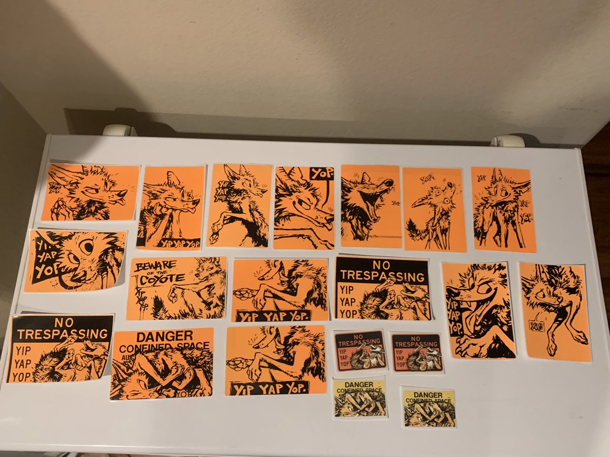 thejaiwolf's tweet photo. i was unpacking a bag i haven’t even looked at since Denfur. Apparently i bought a bunch of stickers from @animalartcrimes which makes me happy because I love their art.
#furry #furries #furryfandom #fursona #fursuit #fursuiter #DenFur #DenFur2023 #AnimalArtCrimes #YIPYAPYOP https://t.co/OJdf6NRFmR