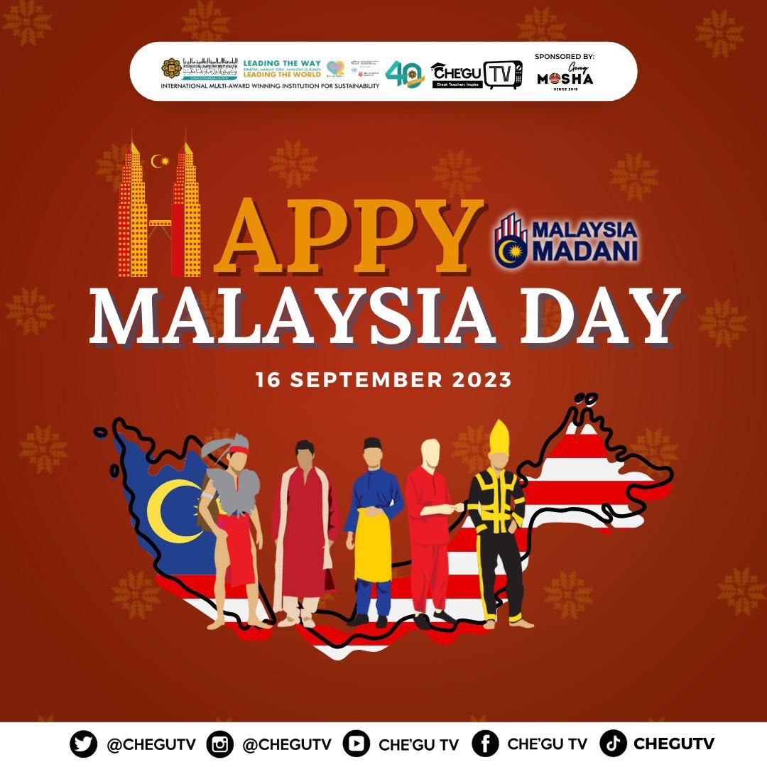 CheguTV's tweet photo. 📺 *[CHE’GU TV BATCH 05: HAPPY MALAYSIA DAY]* 📺

The 16th of September holds a special place in our hearts as Malaysians, as it marks the historical establishment of the Federation Malaysia. https://t.co/IOiS679258