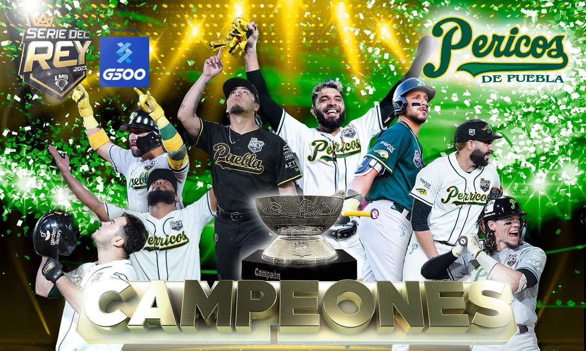 Con ustedes el nuevo monarca de la Liga Mexicana de Beisbol 🤴:

¡PERICOS DE PUEBLA! 🦜 

Después de 7️⃣ años, se coronan en la Serie del Rey presentada por <a href="/G500Mx/">G500Mx</a> 🏆 

Larga vida al rey 👑