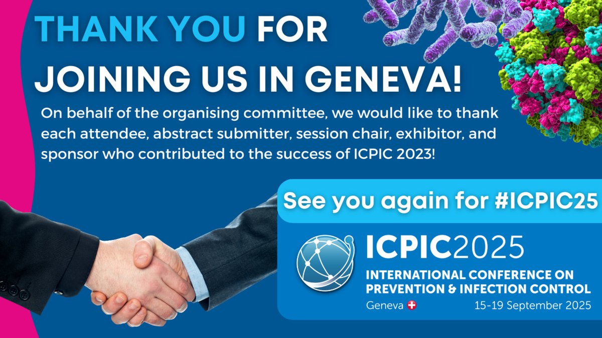 We would like to extend our appreciation to each attendee, abstract submitter, session chair, exhibitor, and sponsor who contributed to the success of #ICPIC23. 

Thank you for making this year's conference extraordinary.

See you again for #ICPIC25!

#HandHygiene #Infections
