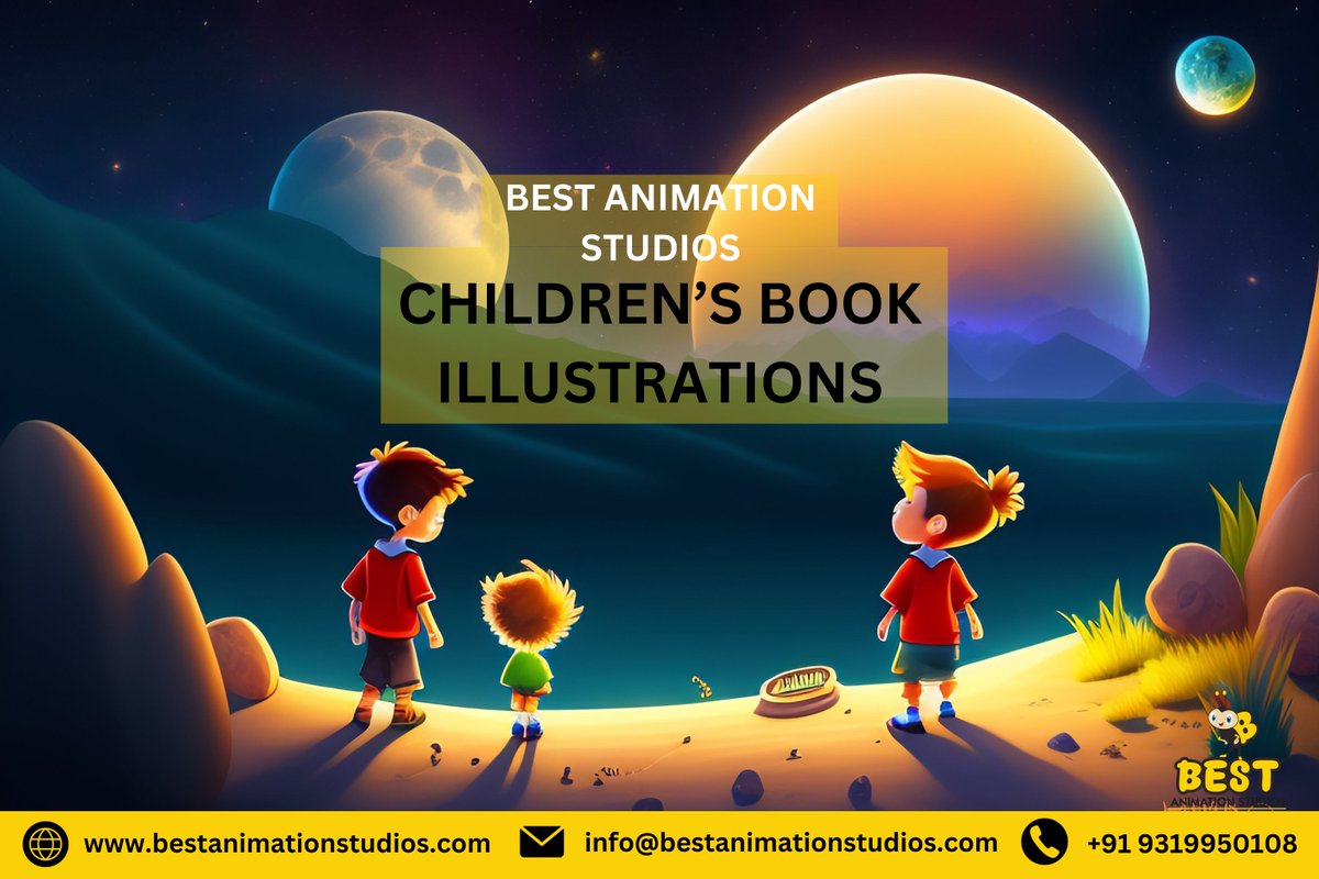 NBeststudios's tweet photo. "Let us illustrate your child's dreams and make them a reality! ✨🖍️" Contact us now!
Website: https://t.co/YLEpI0QgZd
#illustration #art #artist #2dillustrations #animation #2danimation #bestanimationstudio https://t.co/lRduqGTcCT