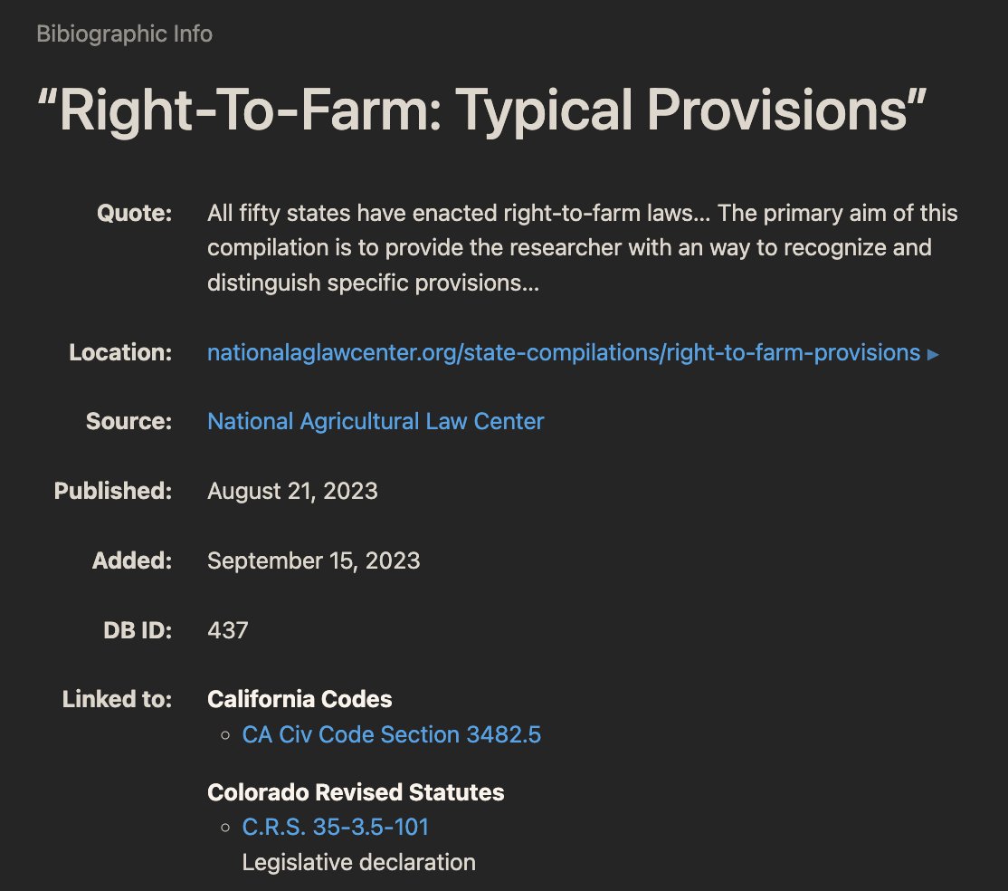 robert_shecter's tweet image. Working on slicing and dicing bibliographic info of legal sources I link to. #LegalTech #LegalDesign public.law/sources/nation…