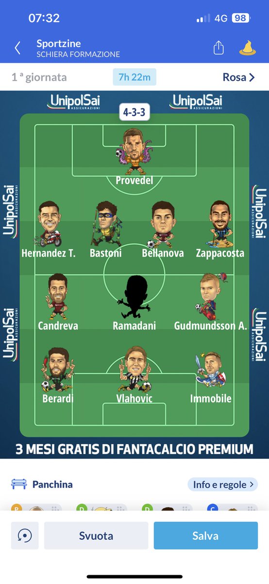 filippo_mila's tweet image. Prima giornata di #Fantacalcio #LegheFc #lrstovic #osimhen #immobile #vlahovic #berardi