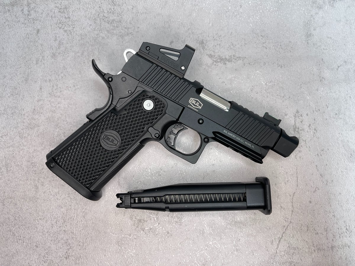 MGASHOPSINKIBA's tweet photo. BUL SASⅡ Ultralight GBB ハンドガン
ブラック アイアンサイトモデル/ドットサイト搭載モデルが新木場店にも入荷しました。
トリガー・グリップセフティがブラック仕様となっております。
初回小数なのでお早めに。
新木場店でお待ちしております。
#BUL #SAS2 #GBB #ハイキャパ #Co2 #樹脂スライド https://t.co/7ok2ELbHCS