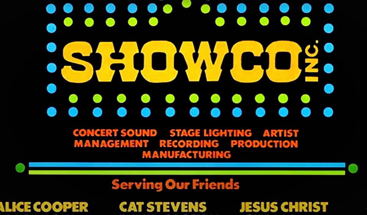 #SHOWCOinc #Showco #ConcertSound #StageLighting #LedZeppelin #1970s #ArtistManagement #Recording #Production #Manufacturing