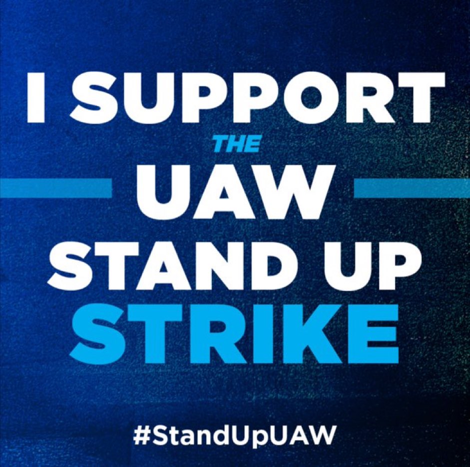 Hey-hey, ho-ho, corporate greed has got to go. #StandUpStrike #StandUpUAW #HotLaborSummer