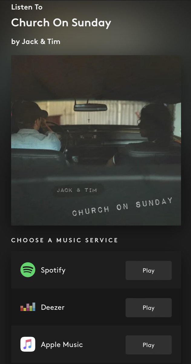 jackandtimmusic's tweet photo. So Excited! Our new Single is out today #ChurchOnSunday

Download , stream whatever’s good for you

 Hit that play button !! 

Luv y’all 

#JackAndTim #TheLuckyOnes #ChurchOnSunday #GoldenBuzzer #NewMusic  #Grateful #NewMusicFriday https://t.co/AVUUYbxxGb