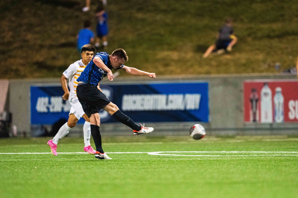 creightonmsoc's tweet photo. Landon Sloan celebrating his first career goal https://t.co/YtM99LrtfO