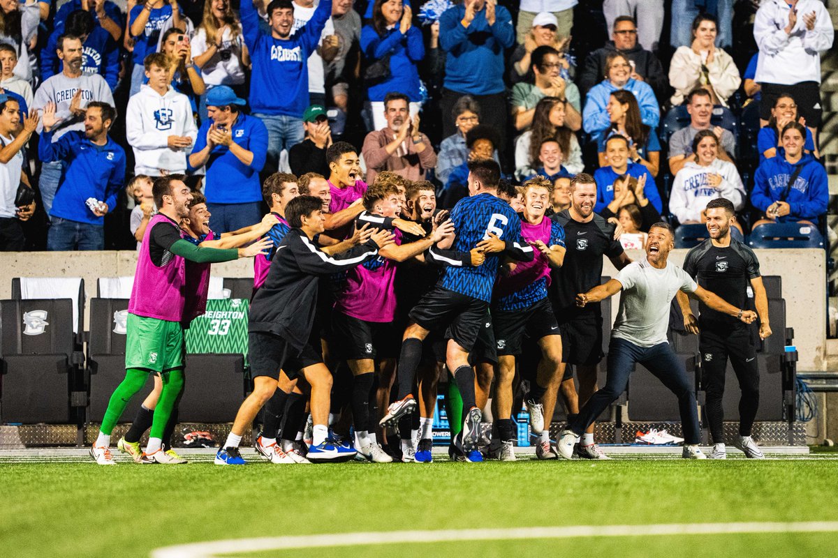 Landon Sloan celebrating his first career goal