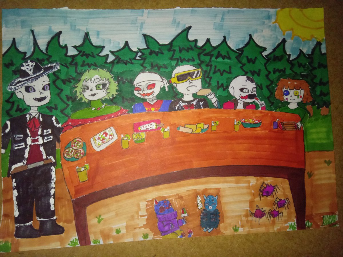 BustamanteEstr1's tweet image. Feliz día de la independencia de México.
Con comida y ropas típicas y color.
#Bitter #Kuxtal #CrystalPowder #Paintball #Deeply-Deeper #Frasin #oni #Poli
#sans #undertale #undertaleAU #undertaleFanart #15DeSeptiembre #independenciademexico