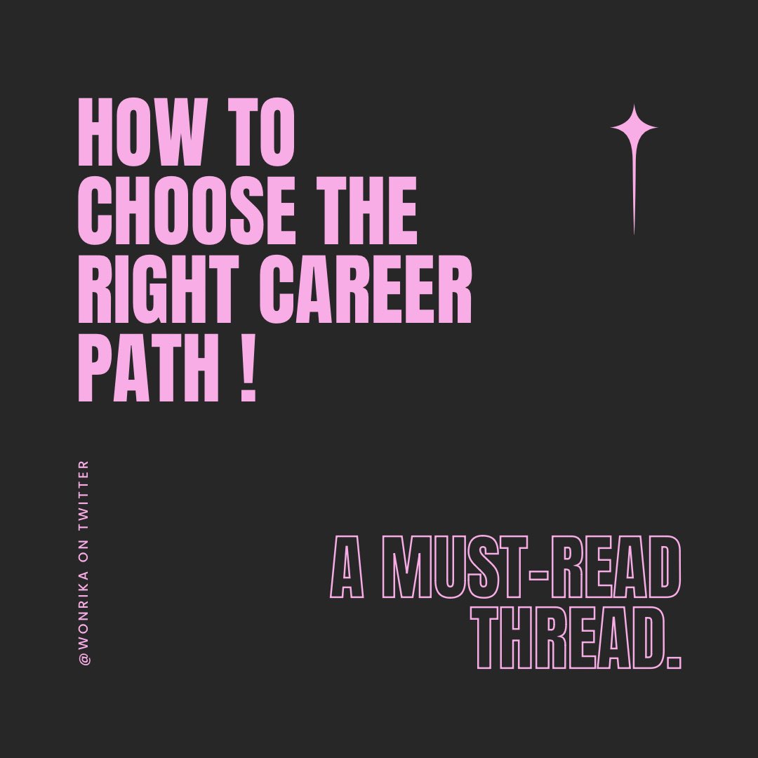🛣️🚸 how to choose the right career path !

— a thread by <a href="/wonrika/">aury</a> *ೃ༄

#studytwt , #studytwtph