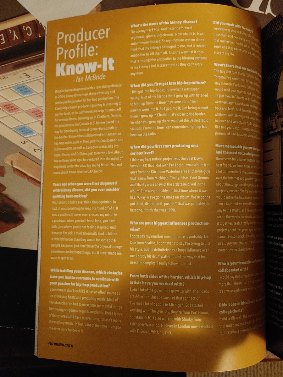 IanMcB519's tweet photo. Two days ago I received a physical copy of Issue #2 of @Def_Magazine_. It's even more gratifying to see my name in the byline of an article in a physical copy of the magazine! @beatznoquestion #DEFMagazine #KnowIt #TriCitieshiphop https://t.co/CmhNSCRPDZ