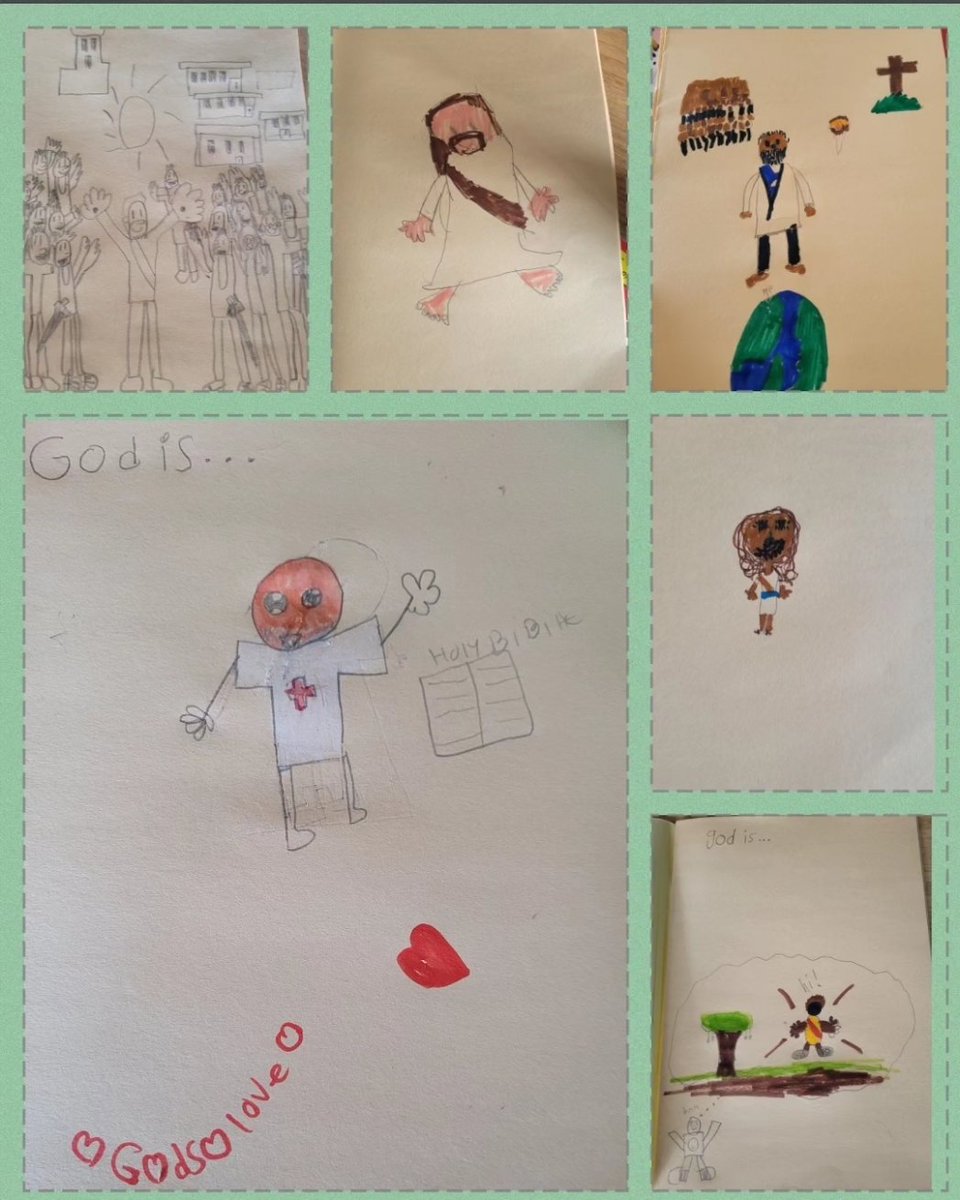 MsOwensCardinal's tweet photo. Always one of my favourite things to start our year together. God is.... Love how each of the Grade 4s see God in their own unique way. ❤️ @JSCardinals @WCDSBReligion https://t.co/EIdn6d5N9r