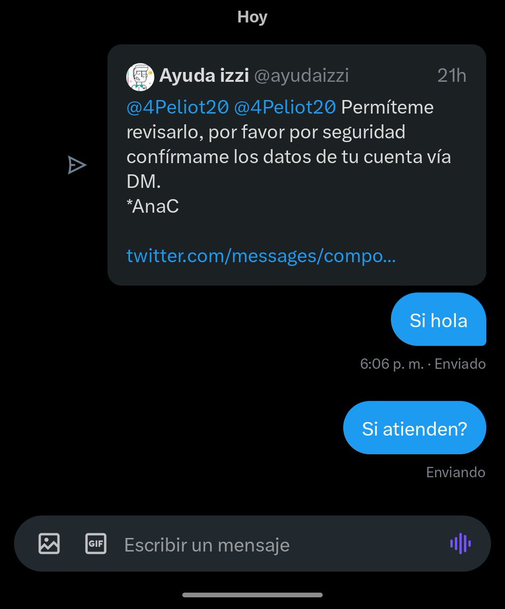4Peliot20's tweet photo. @ayudaizzi Que servicio tan malo, menos mal tengo datos... https://t.co/S50iw7NMaG