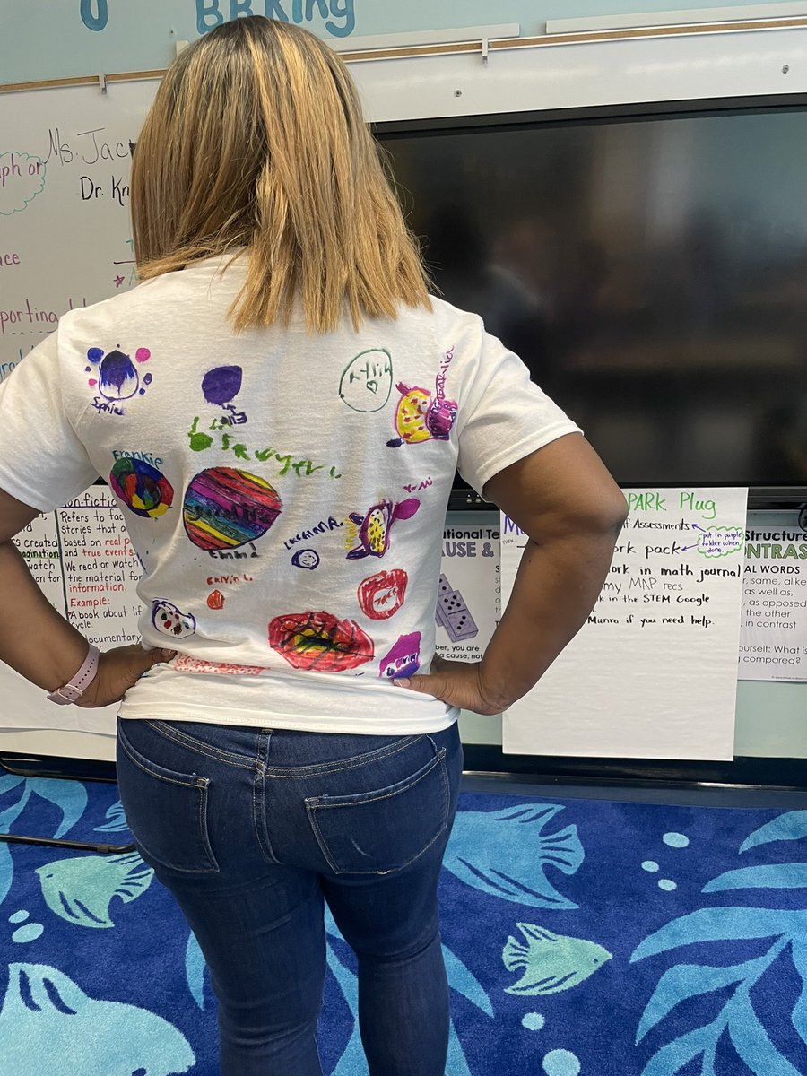 Dot Day <a href="/APS_SPARK/">Springdale Park</a> was a huge success! My students made dots on my shirt🥰