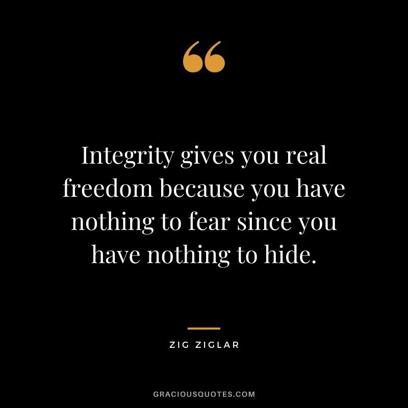 If you lack integrity… you lack everything!! 💎💎💎
