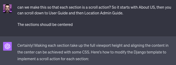 anthonyspiteri's tweet photo. ChatGPT struggles with page design and CSS... takes a lot of redos to get an idea through and have it spit out an approximation that can be built upon.
It's brilliant at deeper more complex logic!
#WeekendBuilder https://t.co/CoJTPJRp0s