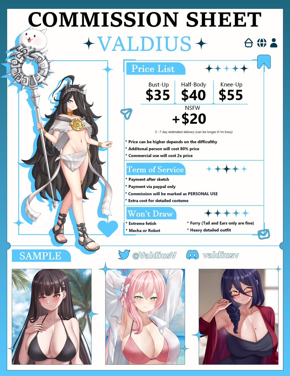 ValdiusV's tweet photo. (Repost and like are greatly appreciated) 

I open commission for 3 slots, If you’re interested, please DM me or contact me on discord valdiusv.     

Thank you! 
#Commission #CommissionsOpen #OpenCommission #ArtCommission https://t.co/vC2HOeURcz