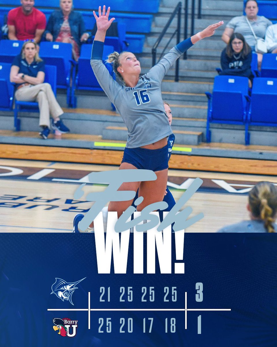 SailfishVB's tweet photo. HUGE win tonight for the Sailfish to get the SSC season started against a great Barry squad! On the road at Lynn tomorrow! 15-4-1 #FEARtheFISH https://t.co/3d2vm9i482