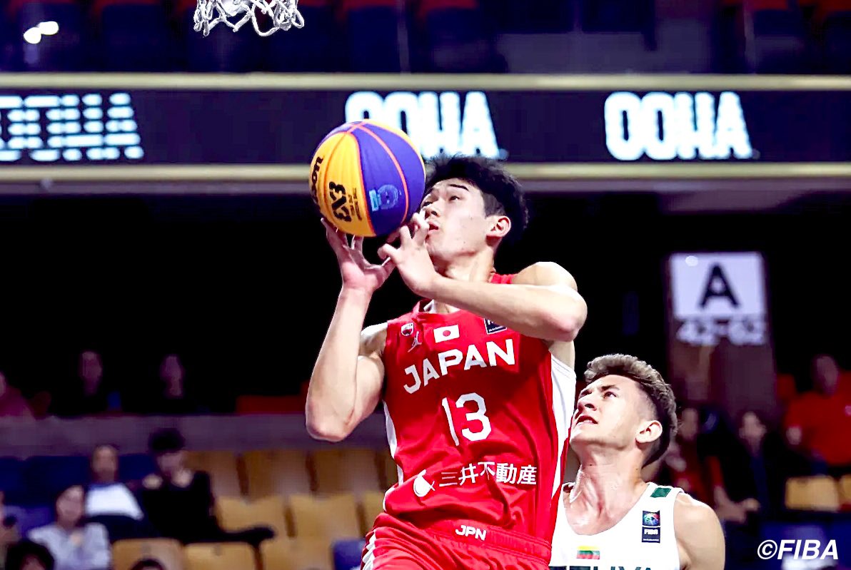 jbasket_jp's tweet photo. 【FIBA3×3】U23 Nations League Final 2023 男子🇯🇵日本代表クォーターファイナルで惜しくも敗退 大会7位で終了

2023年9月13日(水)～9月15日(金）
@ウランバートル（モンゴル）

9/15クォーターファイナル
フランス (U21)🇫🇷 21 – 14 🇯🇵日本
#2 改田 拓哉 4pts
#13 星川 堅信 3pts
#15 佐藤 寛太 0pts
#42 益子 拓己 7pts

日本代表メンバー
#2 #改田拓哉 (G/176cm/-)
#13 #星川堅信 (F/190cm/早稲田大学・UTSUNOMIYA BREX.EXE)
#15 #佐藤寛太 (F/195cm/専修大学)
#42 #益子拓己 (G/183cm/-)

男子
優勝🏆 フランス🇫🇷
準優勝 ラトビア🇱🇻
3位 フランス(U21)🇫🇷
4位 ポーランド(U21)🇵🇱
5位 スペイン🇪🇸
6位 リトアニア🇱🇹
7位 日本🇯🇵
8位 カタール🇶🇦
9位 エジプト🇪🇬
10位 モンゴル🇲🇳
11位 中国(U21)🇨🇳
12位 プエルトリコ🇵🇷
13位 オランダ🇳🇱
14位 エジプト(U21)🇪🇬

女子
優勝🏆アメリカ(U21)🇺🇸
準優勝 中国🇨🇳
3位 ドイツ🇩🇪

#FIBA3x3
#3x3 #3x3nl
#Jbasket
#Jバスケ