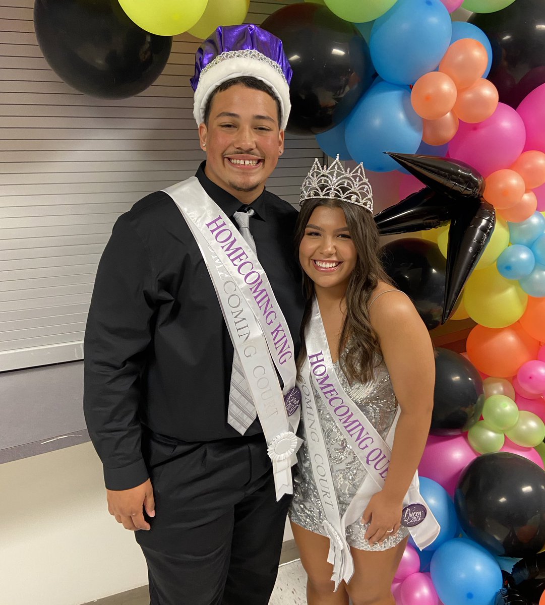 rach_schutte's tweet photo. YOUR 2023 HOMECOMING KING AND QUEEN! 👑🎉

Tons of congrats to Jamela Khaitov and Ricky Foster!

@ChieftainNation https://t.co/LtMKsYghPH