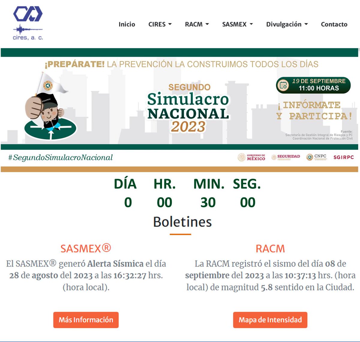 AlertaSísmica SASMEX tweet media
