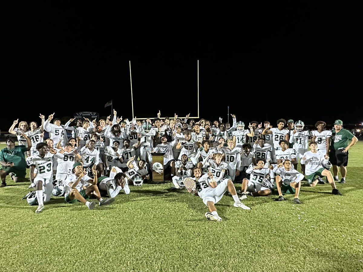 Couldn’t get a team picture of the scoreboard as it was off already! FINAL SCORE: FPC 28 <a href="/MHSPirateFB/">Matanzas Football</a> 9 #PotatoBowl #CountyChamp #GoDogs