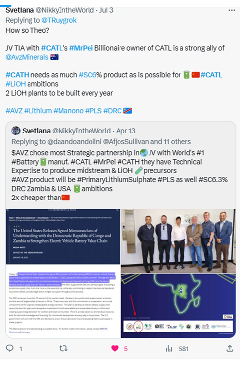 NikkyIntheWorld's tweet photo. @TRuygrok @AvzMinerals research and come back to me what you find Theo🙃
JV TIA with #CATL's #MrPei Billionaire owner of #CATH is strong ally of @AvzMinerals🇦🇺
#CATH needs all $AVZ #SC6% product 1.2Mtpa as possible for their #LiOH ambitions
2 LiOH plants built every year
#AVZ #Lithium #Manono #DRC 🇨🇩 https://t.co/n28SmCvrjr