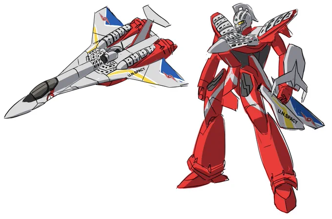 #ウルトラセブン#マクロス7#バルキリー 実はやまとのVF-19がストックあるので、セブン繋がりでこれも考えたのですが、ウルトラホークもウルトラセブンも昭和感がないというか、カッコ良すぎてしまうと思うんですよね。あの方はどちらがいいと思うかなあ? 
