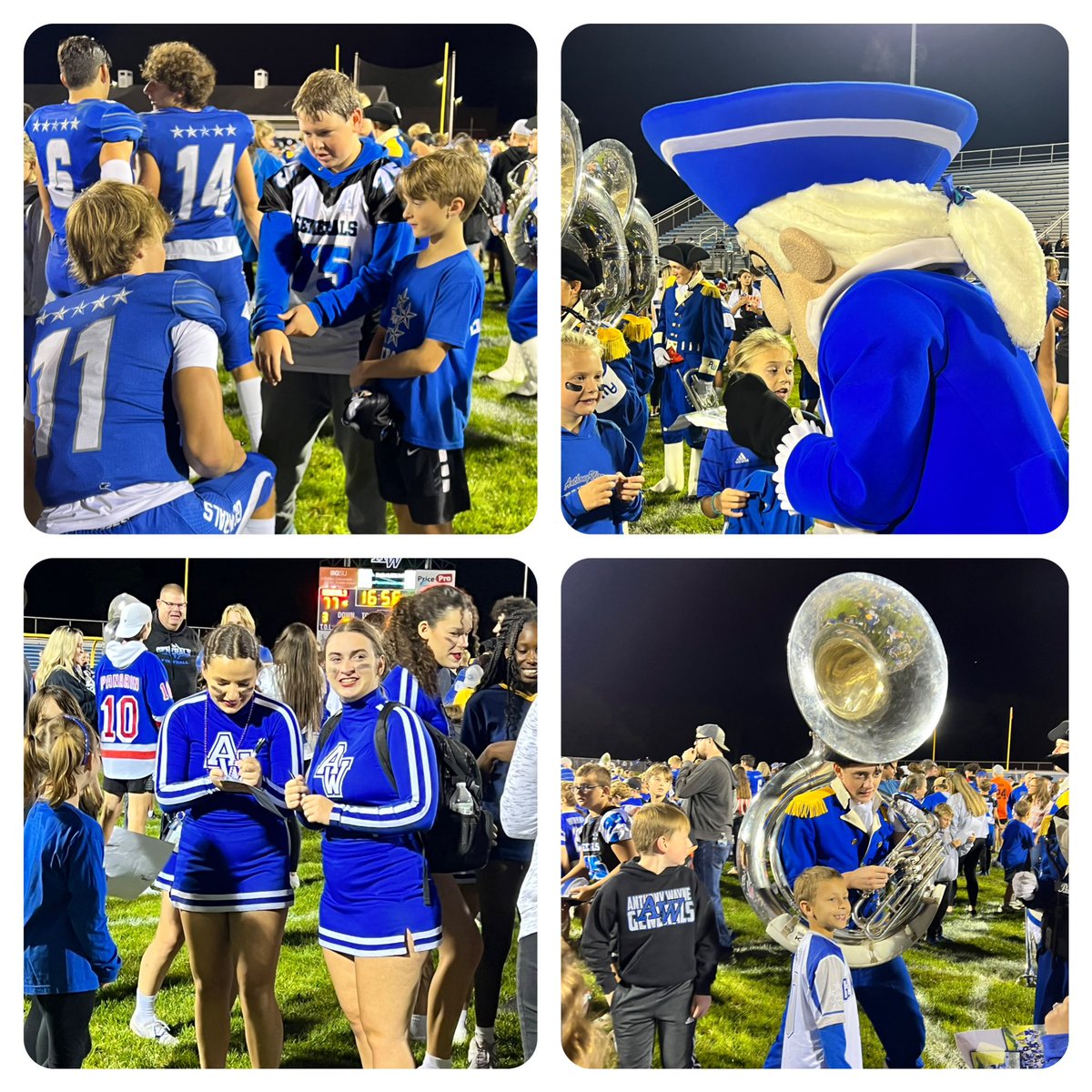 Generals defeat Toledo Start. 
Final: 
Start 6
Anthony Wayne 77 

Meet the Generals Night! Thank you to the hundreds of AW youth who met our awesome team, cheerleaders and band!