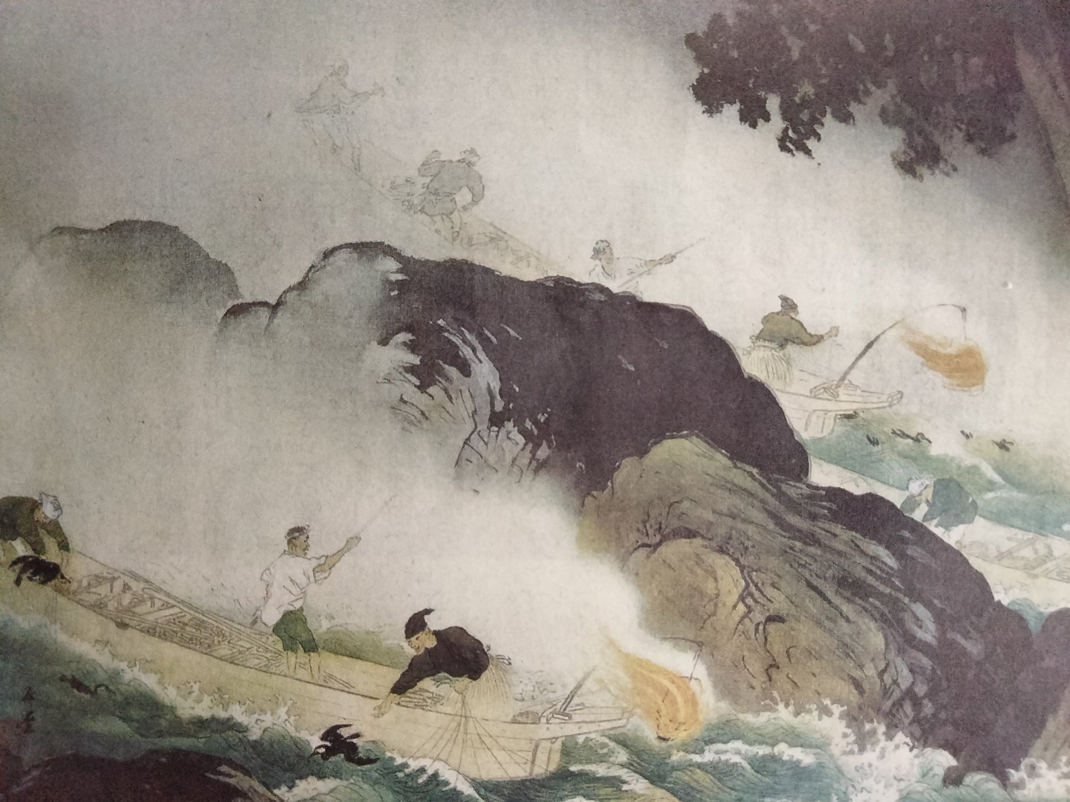 川合玉堂 絵画 川合玉堂 （かわいぎょくどう） 花筏 （はないかだ） 日本