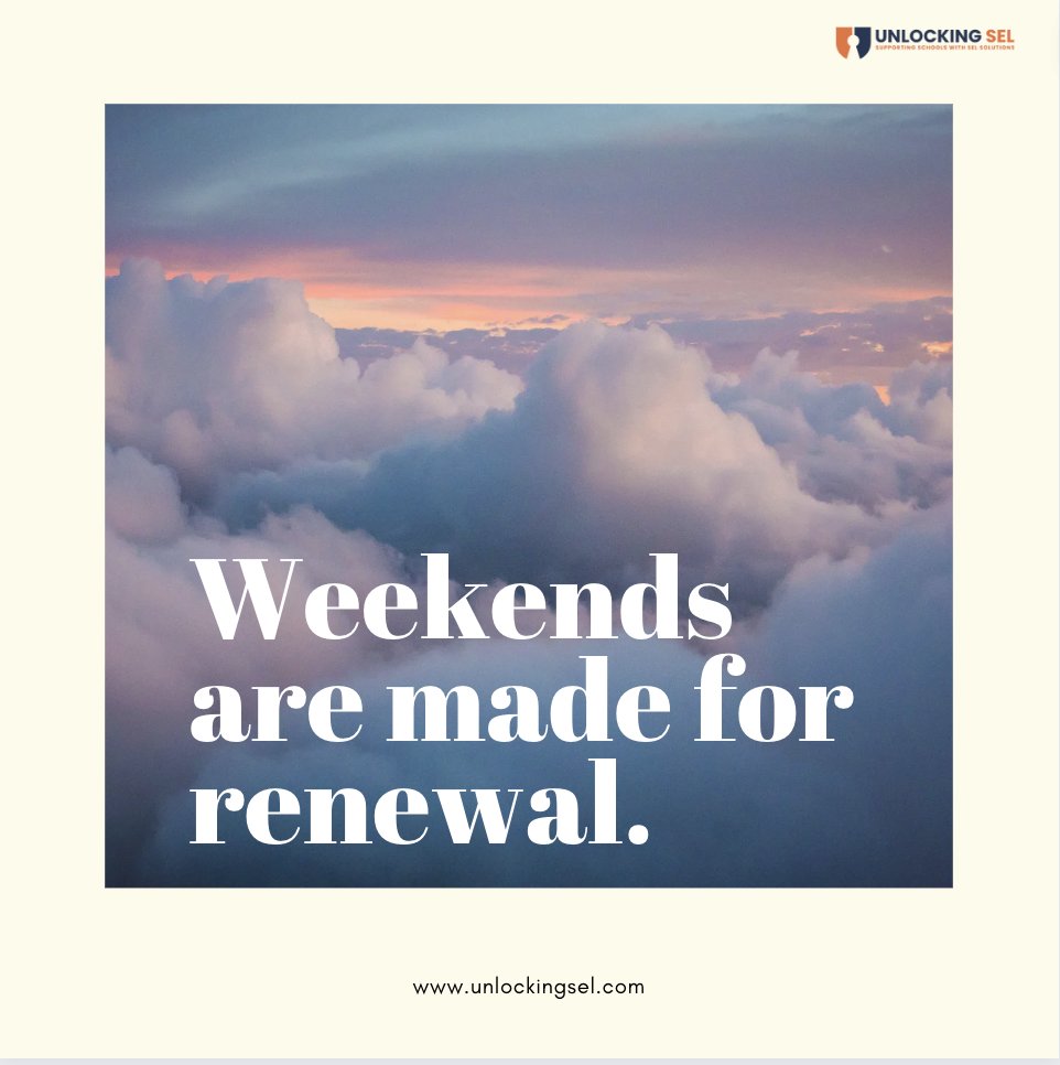 Weekend renewal is key for feeling fresh on Monday. I plan on going Kayaking and playing some pickleball. How about you? 🫵 How will you renew this weekend? 🐣🦄🌴 #WeekendVibes