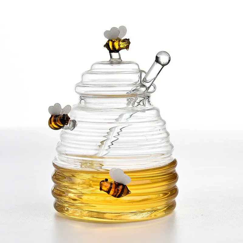 Add a dash of vintage gothic elegance to your kitchen with our Charming Beehive Glass Honey Jar. Premium material meets style. 🍯 #KitchenGlam #HoneyJar buff.ly/48bboAB